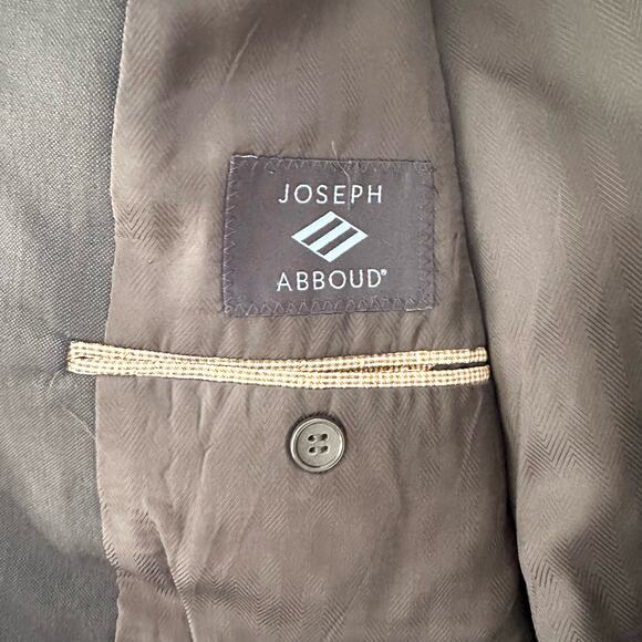 Joseph Abboud Loro Piana Wool Navy Blue Two Button Men Sports Jacket Blazer 42L - Picture 10 of 12